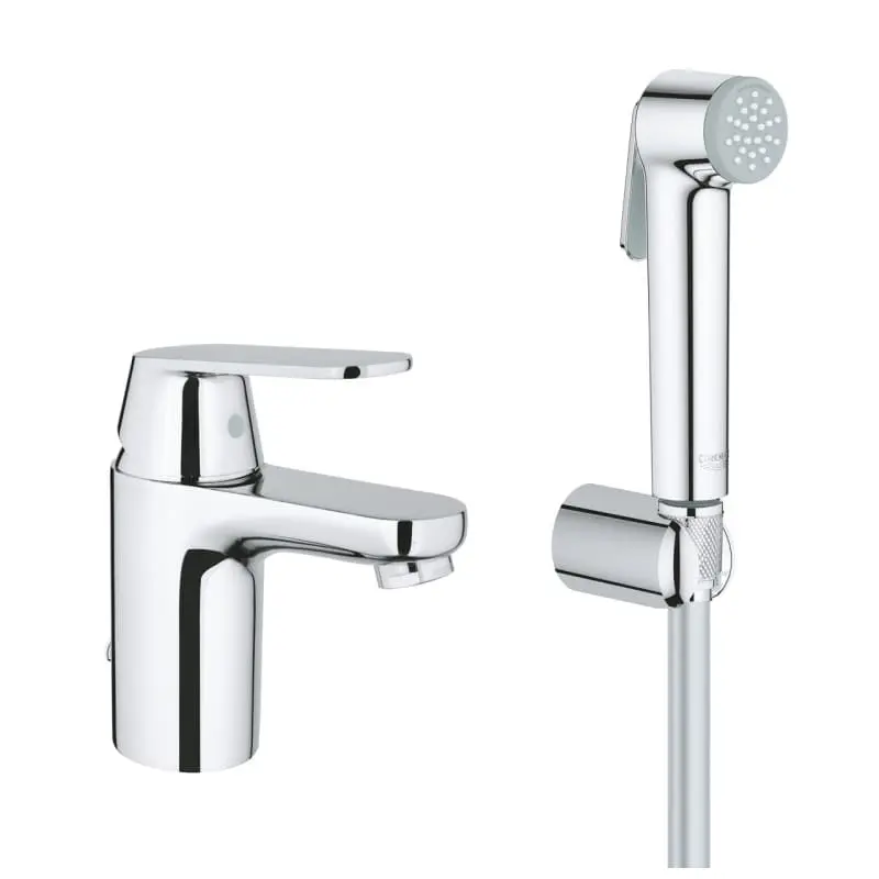 GROHE-Eurosmart-Cosmopolitan-23125000-smesitel-s-higienen-dush Смесител едноръкохватков за умивалник, стоящ с хигиенен душ Eurosmart Cosmopolitan GROHE Eurosmart Cosmopolitan 23125000