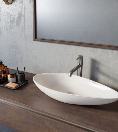 CeraStyle Оlive мивка за баня за монтаж върху плот или шкаф CeraStyle Оlive мивка за баня за монтаж върху плот или шкаф