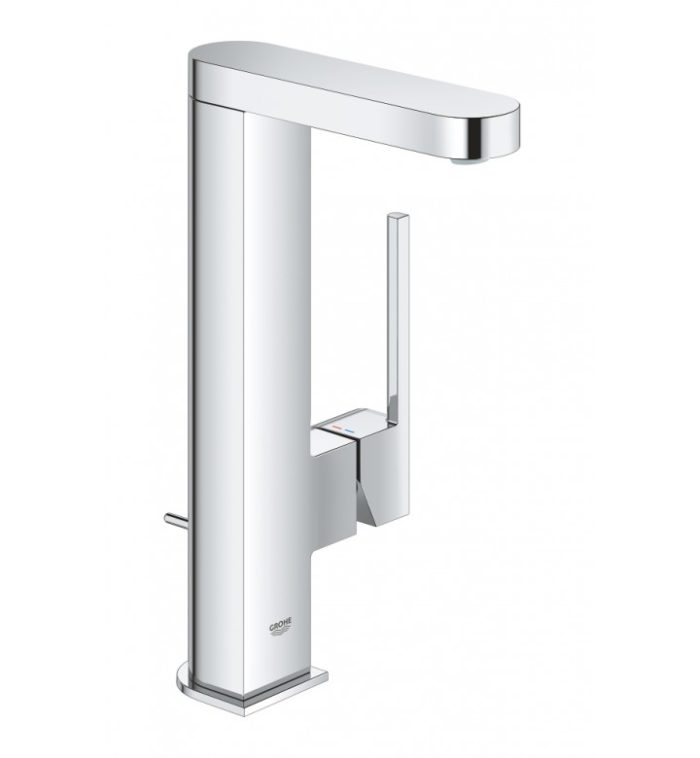 Смесител едноръкохватков за умивалник, 1/2", стоящ, L-размер, хром Click Plus GROHE PlusClick 23873003