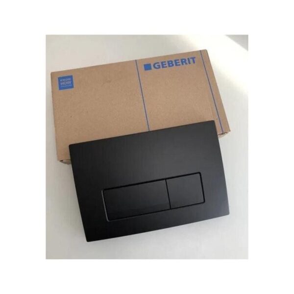 АКТИВАТОР GEBERIT DELTA50, C ДВОЙНО ПРОМИВАНЕ Височина: 16.4 cm Ширина: 24.6 cm черен мат Арт. № 115.119.14.1