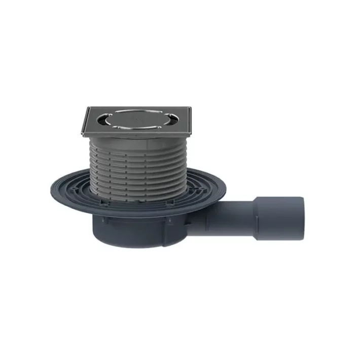 Сифон за баня, воден затвор Primus Blue, с неръждаема рамка HL HL90PrBlue-3000