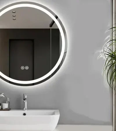 Кръгло огледало с вградено LED осветление Fabio 60 см. Fossil Natura Кръгло огледало с вградено LED осветление Fabio 60 см. Fossil Natura