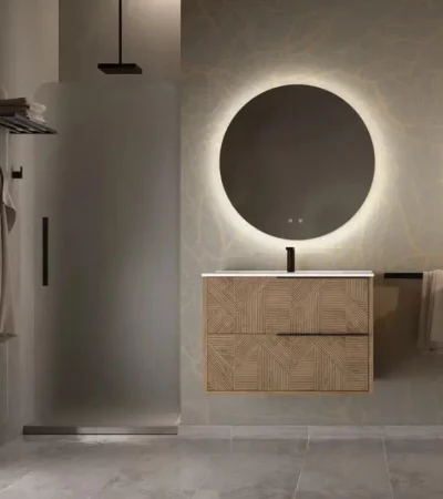 Кръгло огледало с лед осветление Moon 80 Nofer