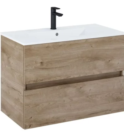 ROCA Unik N-Cube шкаф за баня rural oak 80x43x56.5 см и умивалник A852505808 ROCA Unik N-Cube шкаф за баня rural oak 80x43x56.5 см и умивалник A852505808