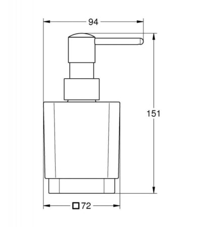 Дозатор за течен сапун, Selection Cube GROHE Selection Cube 102278KF00