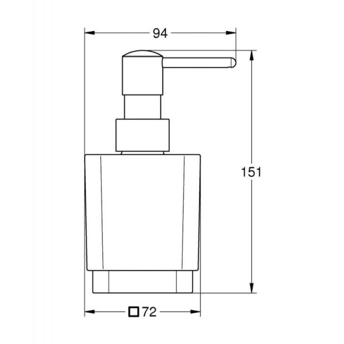 Дозатор за течен сапун, Selection Cube GROHE Selection Cube 102278KF00