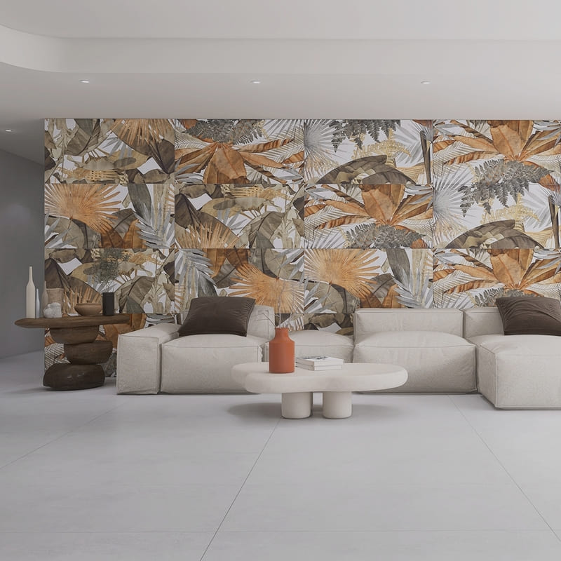 chill1_8851f гранитогрес с флорални мотиви Chill white Dekor GRANISER Chill