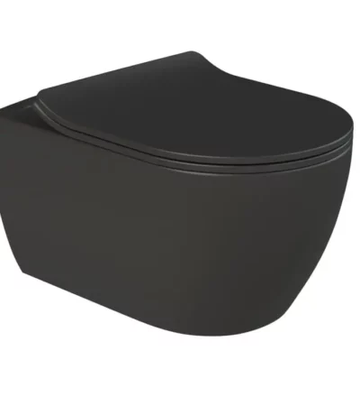 Висяща тоалетна чиния CITY RIMLESS черен мат CERASTYLE