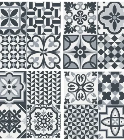 Gayafores HERITAGE Black 33.15×33.15 мат гранитогрес patchwork