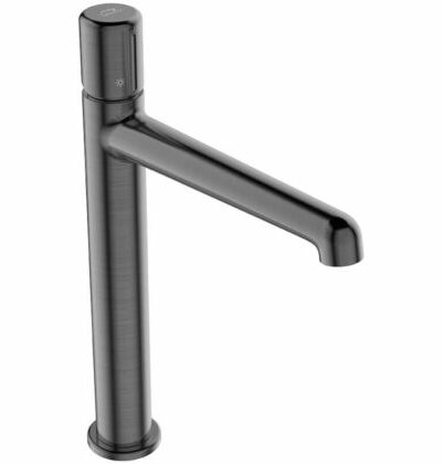 Смесител за мивка Pretto, висок, цвят: графит