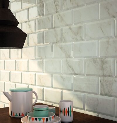 BISEL calacata beige brilo 10*20 BISEL calacata beige brilo 10*20