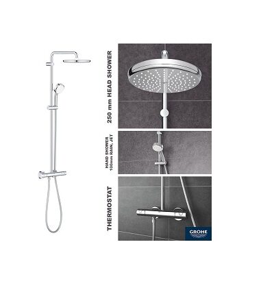 GROHE Душ система с термостат New Tempesta Cosmopolitan System 250, 26670000/26670001 – СУПЕР онлайн ПРОМОЦИЯ GROHE Душ система с термостат New Tempesta Cosmopolitan System 250, 26670000/26670001 – СУПЕР онлайн ПРОМОЦИЯ