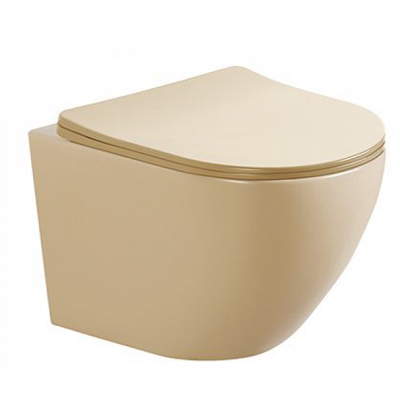 Стенна тоалетна чиния ICC 4937BEIGE и капак/седалка с плавно затваряне – Онлайн промоция Стенна тоалетна чиния ICC 4937BEIGE и капак/седалка с плавно затваряне – Онлайн промоция