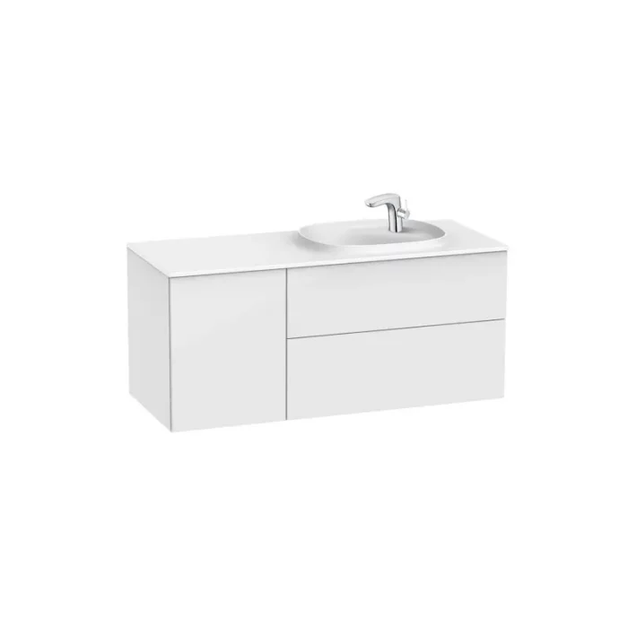 Шкаф Beyond Unik Surfex 1200 mm, с умивалник, десен с 2 чекмеджета ROCA Beyond A851392806