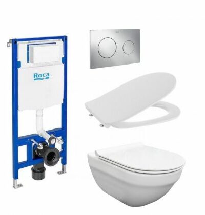 Пакет Duplo One 4 в 1 Hebe Rimless / структура, хром бутон, окачена чиния Slim Soft ( A890070020 + A890189001 + A346136000 + A801C4200U) Пакет Duplo One 4 в 1 Hebe Rimless / структура, хром бутон, окачена чиния Slim Soft ( A890070020 + A890189001 + A346136000 + A801C4200U)