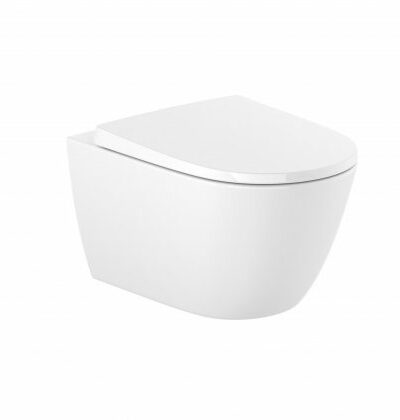 ROCA ONA RIMLESS 48см компактна тоалетна чиния A346688000+A801E22001 седалка/капак с плавно затваряне-Онлайн промоция ROCA ONA RIMLESS 48см компактна тоалетна чиния A346688000+A801E22001 седалка/капак с плавно затваряне-Онлайн промоция