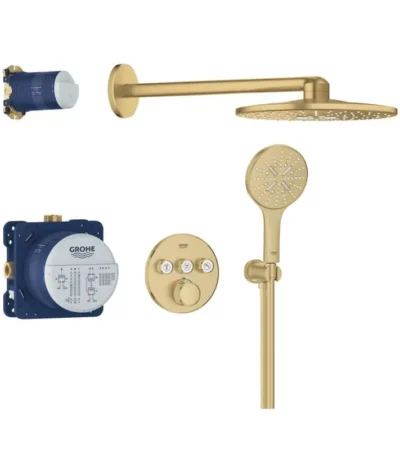 GROHE Grohtherm SmartControl душ система за вграждане с 3 извода 34863GN0 Brushed cool sunrise GROHE Grohtherm SmartControl душ система за вграждане с 3 извода 34863GN0 Brushed cool sunrise