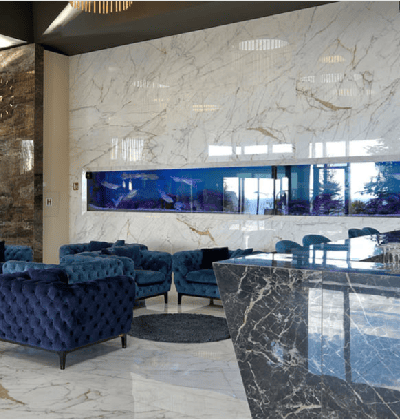 ALLMARBLE Golden White Lux размер: 60x120, гранитогрес, Marazzi