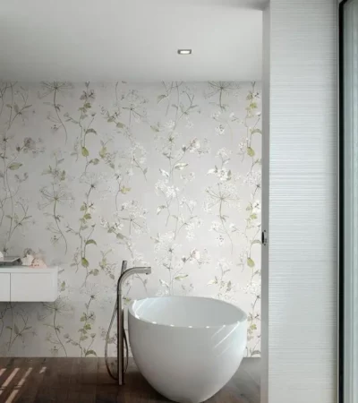 WHITE HEYDAY TOUCH, Marazzi, Код: MF99, с акцент върху флоралните мотиви и повърхността