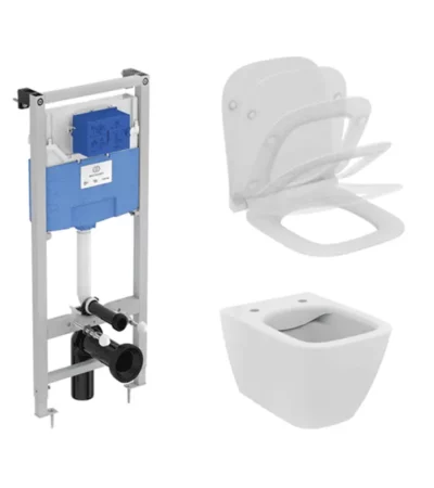 IDEAL STANDARD I.LIFE S промо пакет структура за вграждане с къса тоалетна чиния R020467+T459201+T532901