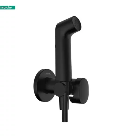 Hansgrohe 1jet S EcoSmart 29232670 хигиенен душ черен мат+тяло за вграждане 29235180