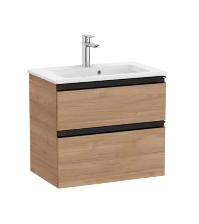 The Gap Unik Walnut ROCA A851495517 Долен шкаф за баня с две чекмеджета 60 и умивалник