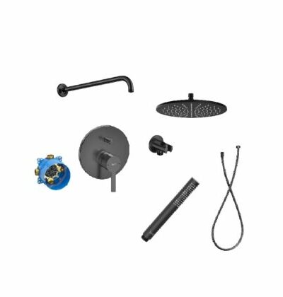 ROCA NAIA Brushed Titanium Black комплект душ система за враждане – Онлайн промоция ROCA NAIA Brushed Titanium Black комплект душ система за враждане – Онлайн промоция