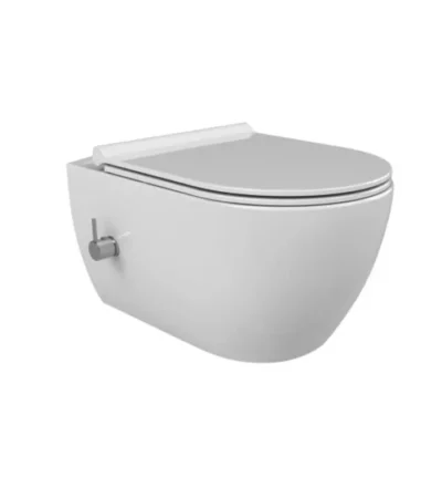 CERASTYLE CITY RIMLESS окачена тоалетна с бидетна система и вграден смесител+плавено падащ капак/седалка– Онлайн промоция CERASTYLE CITY RIMLESS окачена тоалетна с бидетна система и вграден смесител+плавено падащ капак/седалка– Онлайн промоция