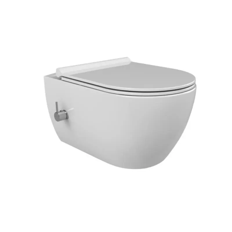 City-Rimless-CeraStyle-3 (1) Висяща тоалетна чиния City Rimless с бидетен смесител CERASTYLE