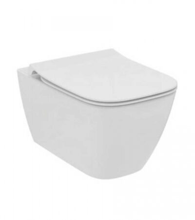 IDEAL STANDARD I.lIFE B конзолна тоалетна чиния без ринг RimLS+ с бидетна арматура и седалка T534701+Т500301