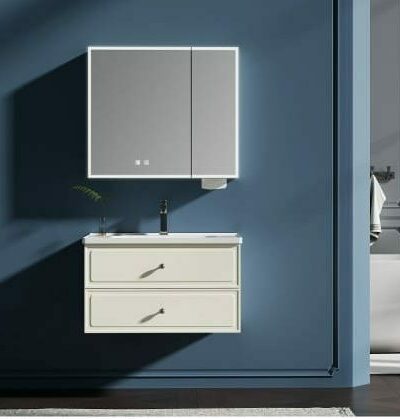 LIMA шкаф PVC с порцеланов умивалник за баня и горен огледален шкаф с LED осветление LIMA шкаф PVC с порцеланов умивалник за баня и горен огледален шкаф с LED осветление