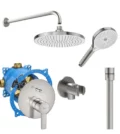 ROCA TARGA душ за вграждане STAINLESS STEEL пълен комплект A5A0B5FSM0/A525869403/A5B5250SM0/A5B2118SM0/A5B0250SM0/A5B8114SM0/A5B1803SM0