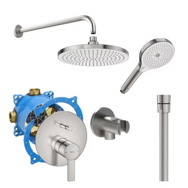 ROCA TARGA душ за вграждане STAINLESS STEEL пълен комплект A5A0B5FSM0/A525869403/A5B5250SM0/A5B2118SM0/A5B0250SM0/A5B8114SM0/A5B1803SM0