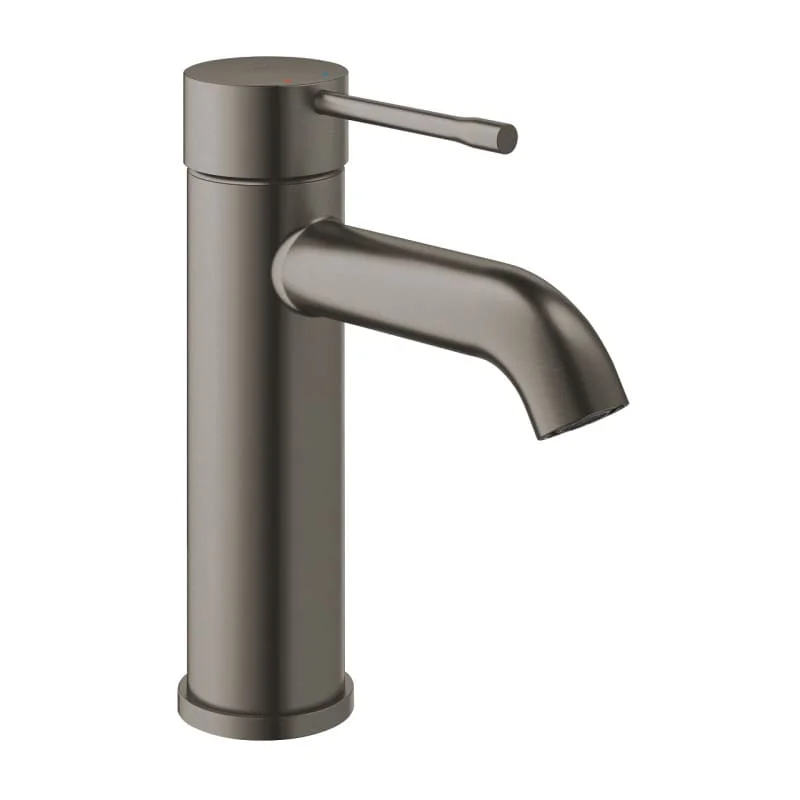 GROHE_Essence_24172AL1 GROHE Essence стоящ смесител за умивалник, цвят Brushed Hard Graphite, без изпразнител, размер S. Луксозен дизайн и немско качество. Код: 24172AL1.