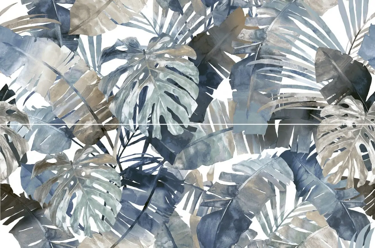 Marazzi_White_Deco_MF9C Marazzi WHITE JUNGLE TOUCH (Код: MF9C) – елегантни плочки с релефна 3D повърхност и деликатни флорални мотиви.