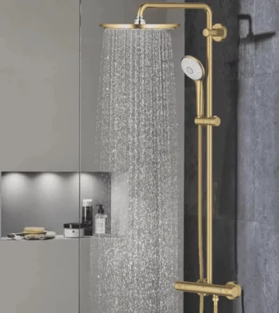 Висококачествен термостатичен комплект за душ Grohe 26 075 GN0 – всичко необходимо за съвършен душ