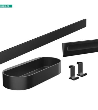 Комплект аксесоари за душ черен мат HANSGROHE WallStoris 27967670