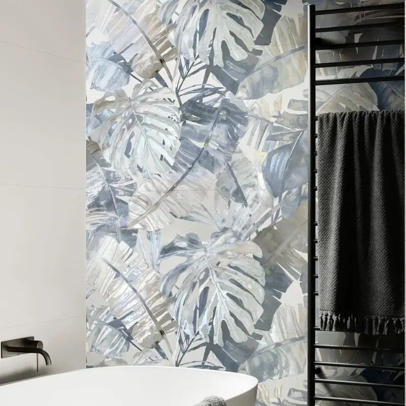 marazzi_white_deco_010 Marazzi WHITE JUNGLE TOUCH (Код: MF9C) – елегантни бели плочки с релефна 3D повърхност и деликатни флорални мотиви.