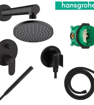 Hansgrohe VERNIS BLEND душ система за вграждане черен мат