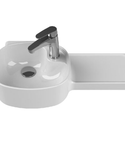 Мивка за баня Harmony 65 см , Cerastyle. Бяла порцеланова мивка.