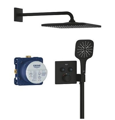 GROHE Grohtherm SmartControl Cube 34865KF0 комплект душ система за вграждане-Онлайн промоция