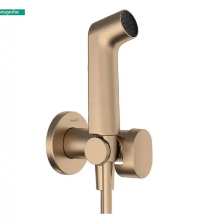 Hansgrohe 1jet S EcoSmart 29232140 хигиенен душ 29232140+тяло за вграждане 29235180 Brushed Bronze