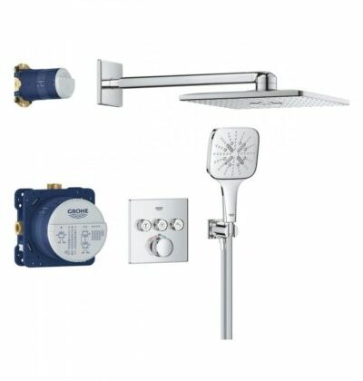 GROHE Grohtherm SmartControl Cube 34864000 Комплект душ система с 3 извода – ОНЛАЙН промоция