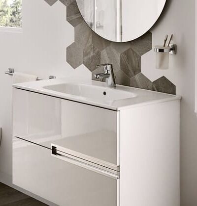 ROCA Конзолен шкаф с мивка Unik Victoria N 80 cm бял A855832806 ROCA Конзолен шкаф с мивка Unik Victoria N 80 cm бял A855832806