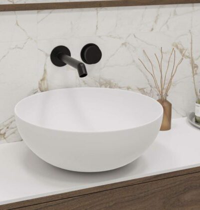 TEIDE Ǿ40 бял мат ZENON Мивка тип купа за плот TEIDE Ǿ40 бял мат ZENON Мивка тип купа за плот