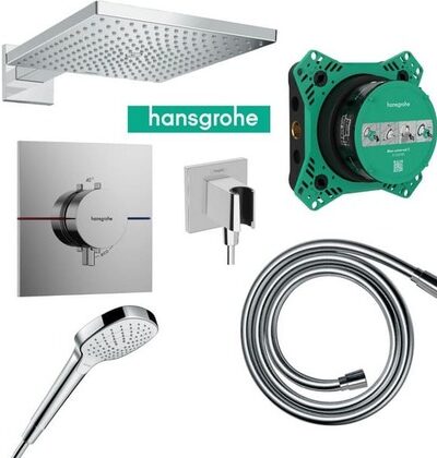 Hansgrohe RAINDANCE E+SHOWERSELECT COMFORT E Комплект душ сестема за вграждане с термостатен смесител