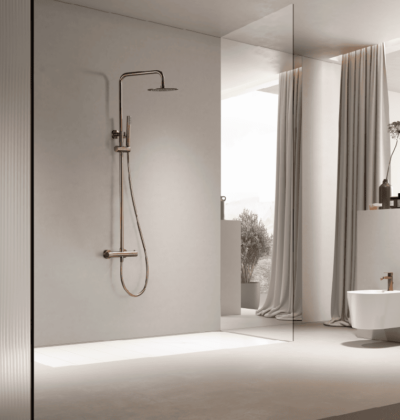 Genova Oro Roso Cepillado Термостатна душ колона Genova Oro Roso Cepillado Термостатна душ колона