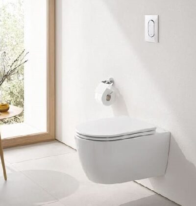 GROHE Essence PureGuard 3957100H Конзолна тоалетна чиния и капак с плавно затваряне 9577000 GROHE Essence PureGuard 3957100H Конзолна тоалетна чиния и капак с плавно затваряне 9577000