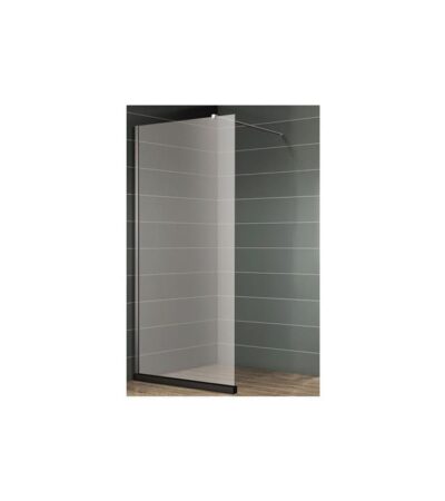 ROCA District DF Статичен параван за баня 80 см, черен профил, 8 мм матирано стъкло AMB02080C6 ROCA District DF Статичен параван за баня 80 см, черен профил, 8 мм матирано стъкло AMB02080C6