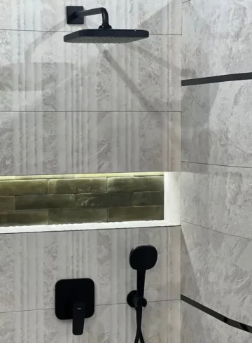 GROHE CUBEO душ гарнитура за вграждане с Tempesta 250 черен мат 1053362430